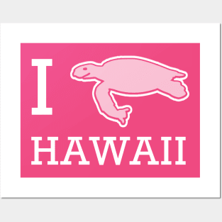 Honu Tide - I Love Hawaii Sea Turtle Posters and Art